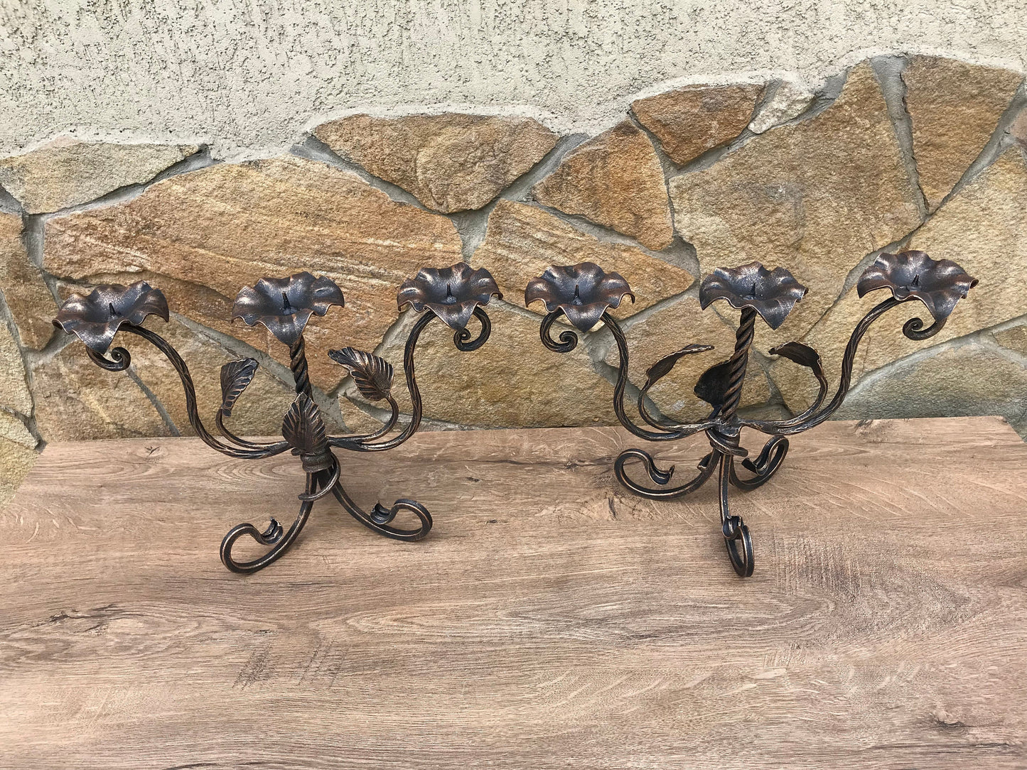 Candle holder, iron gift for her,hand forged candle holder, iron anniversary gift for her, iron anniversary gift for him, candlestick holder