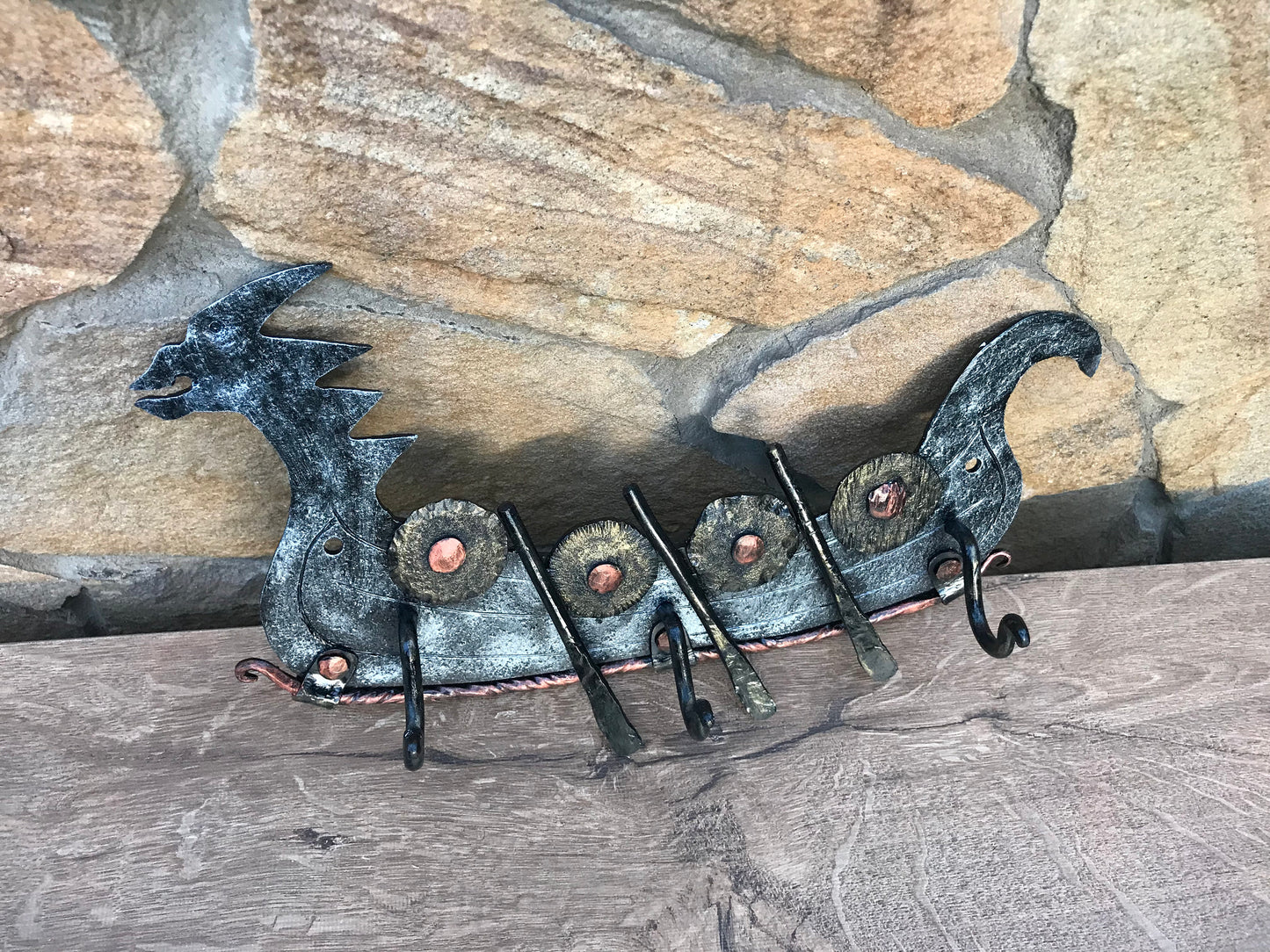 Wall hanger, viking ship, wall hook, wall rack, viking furniture, viking reenactment, drakkar, odin, viking life, valkyrie, replica,medieval