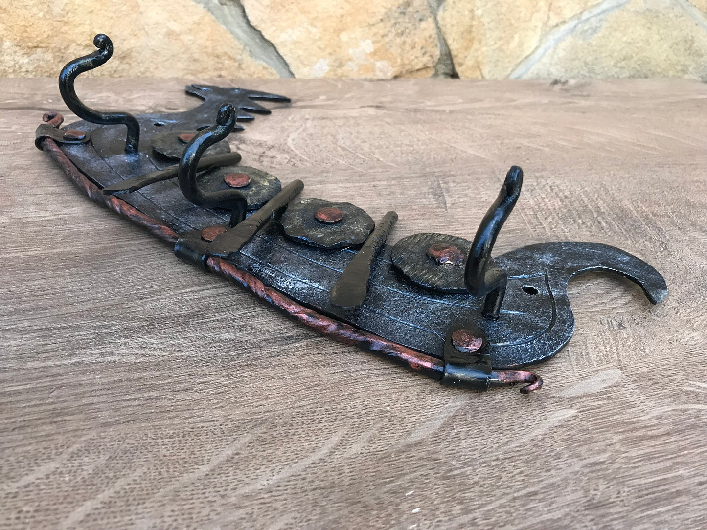 Wall hanger, viking ship, wall hook, wall rack, viking furniture, viking reenactment, drakkar, odin, viking life, valkyrie, replica,medieval