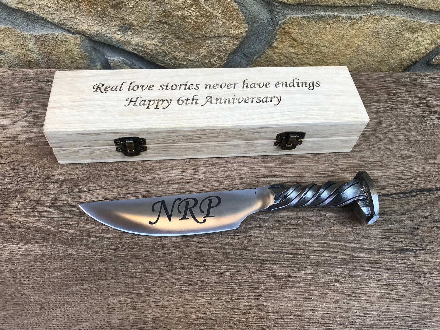 Railroad spike knife, iron anniversary gift for him, 6 year anniversary gift for him, viking, industrial art, iron gift, industrial decor