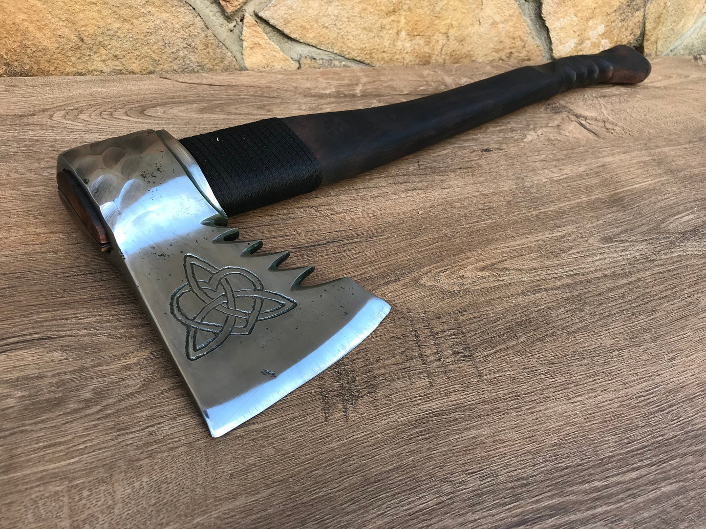 Celtic love knot, mens gift, viking axe, hatchet, Celtic gift, love knot, gift for men, manly gift, iron gift, mens anniversary gift, axe