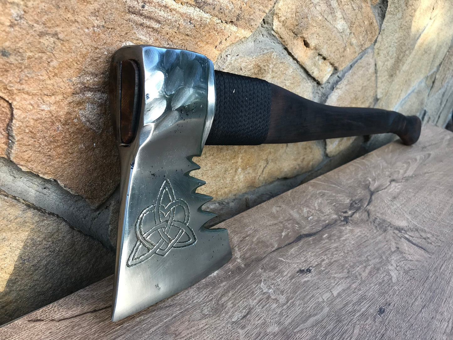 Celtic love knot, mens gift, viking axe, hatchet, Celtic gift, love knot, gift for men, manly gift, iron gift, mens anniversary gift, axe