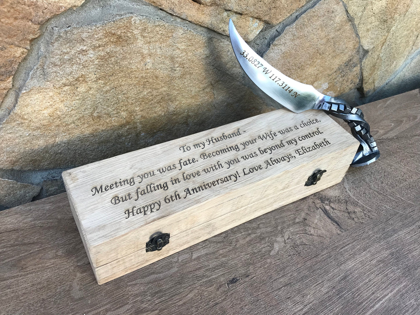 6th anniversary, railroad spike knife, 6 year anniversary, iron gift for him, iron gift,iron anniversary gift for him,retirement gift,knife