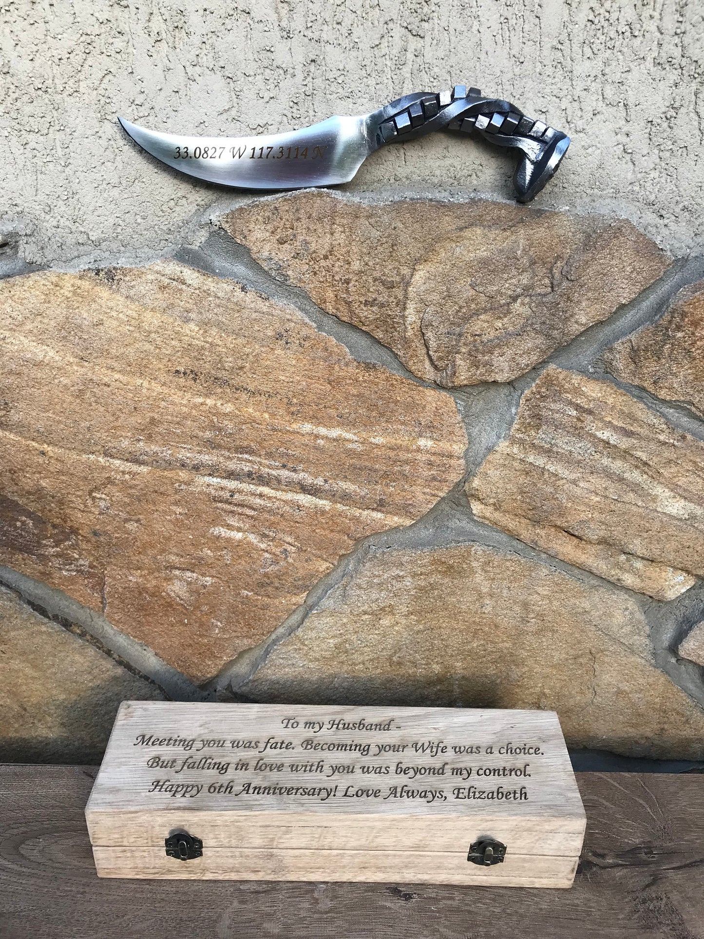 6th anniversary, railroad spike knife, 6 year anniversary, iron gift for him, iron gift,iron anniversary gift for him,retirement gift,knife