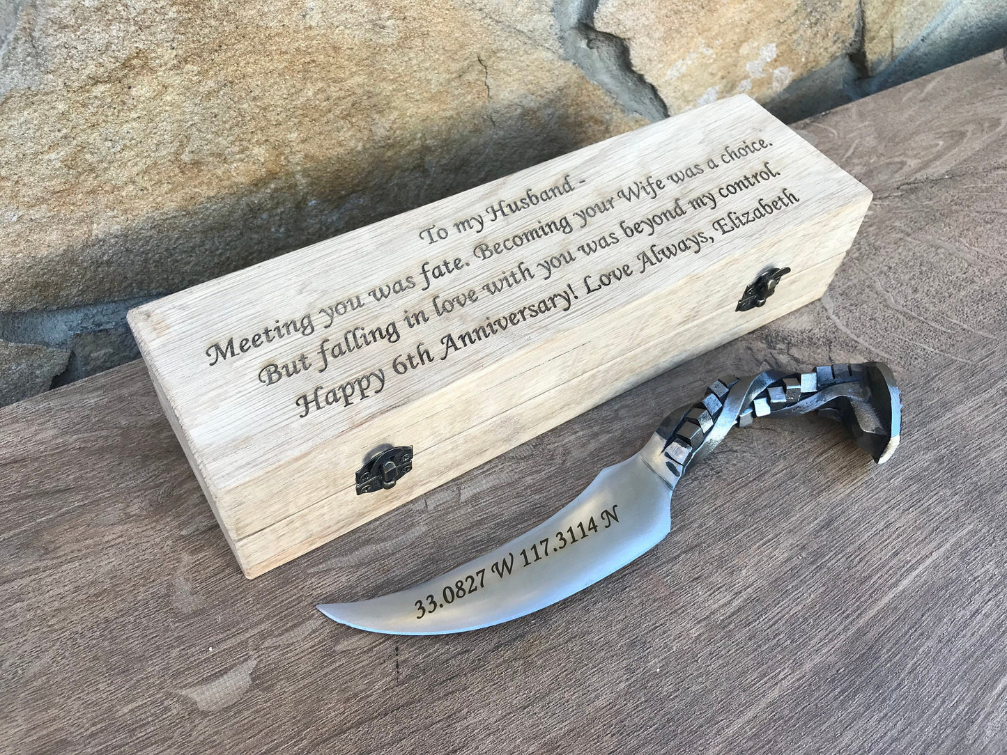 6th anniversary, railroad spike knife, 6 year anniversary, iron gift for him, iron gift,iron anniversary gift for him,retirement gift,knife