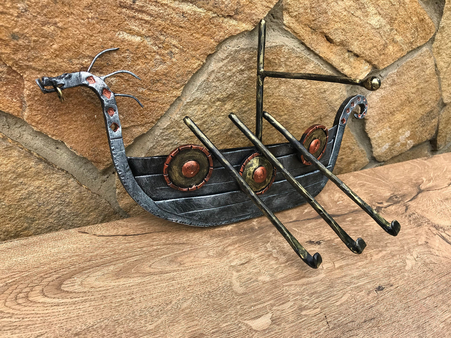 Viking hanger, wall hanger, viking ship, wall hook, wall rack, viking furniture, viking reenactment, drakkar, viking life, replica, medieval