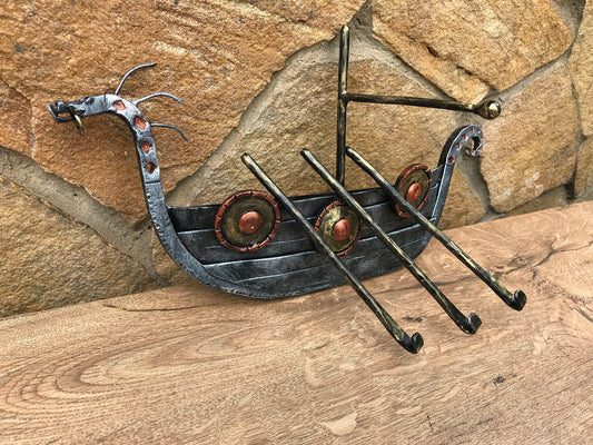Viking hanger, wall hanger, viking ship, wall hook, wall rack, viking furniture, viking reenactment, drakkar, viking life, replica, medieval