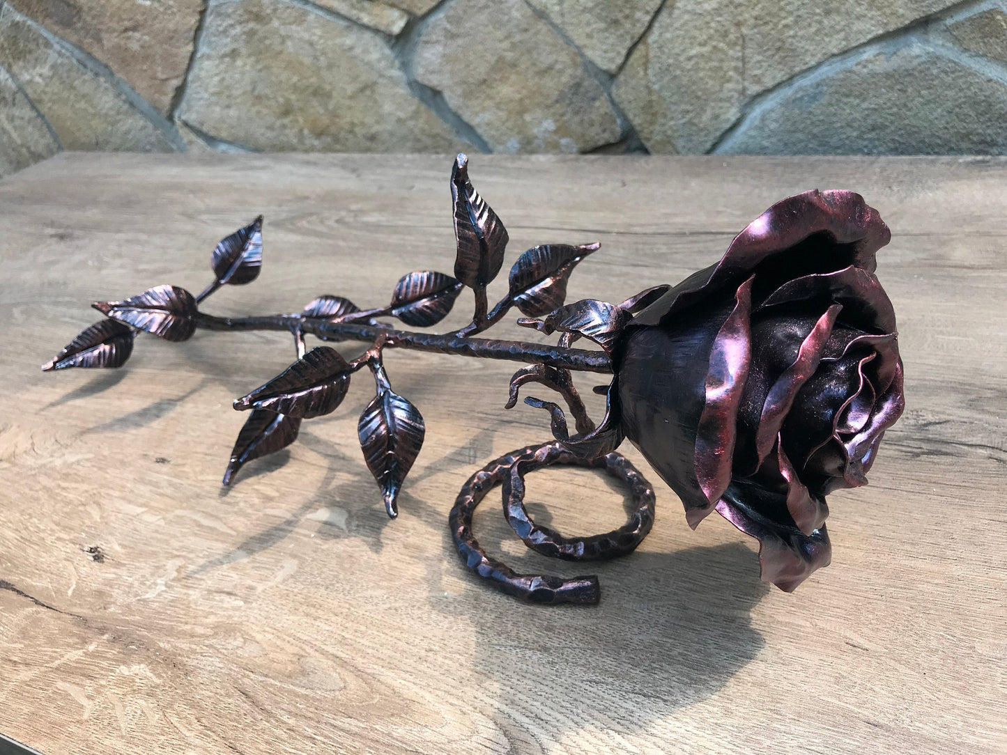 6th anniversary, 6 year anniversary, sixth anniversary, iron anniversary, wedding anniversary, bridesmaid gift, metal rose, iron rose, rose