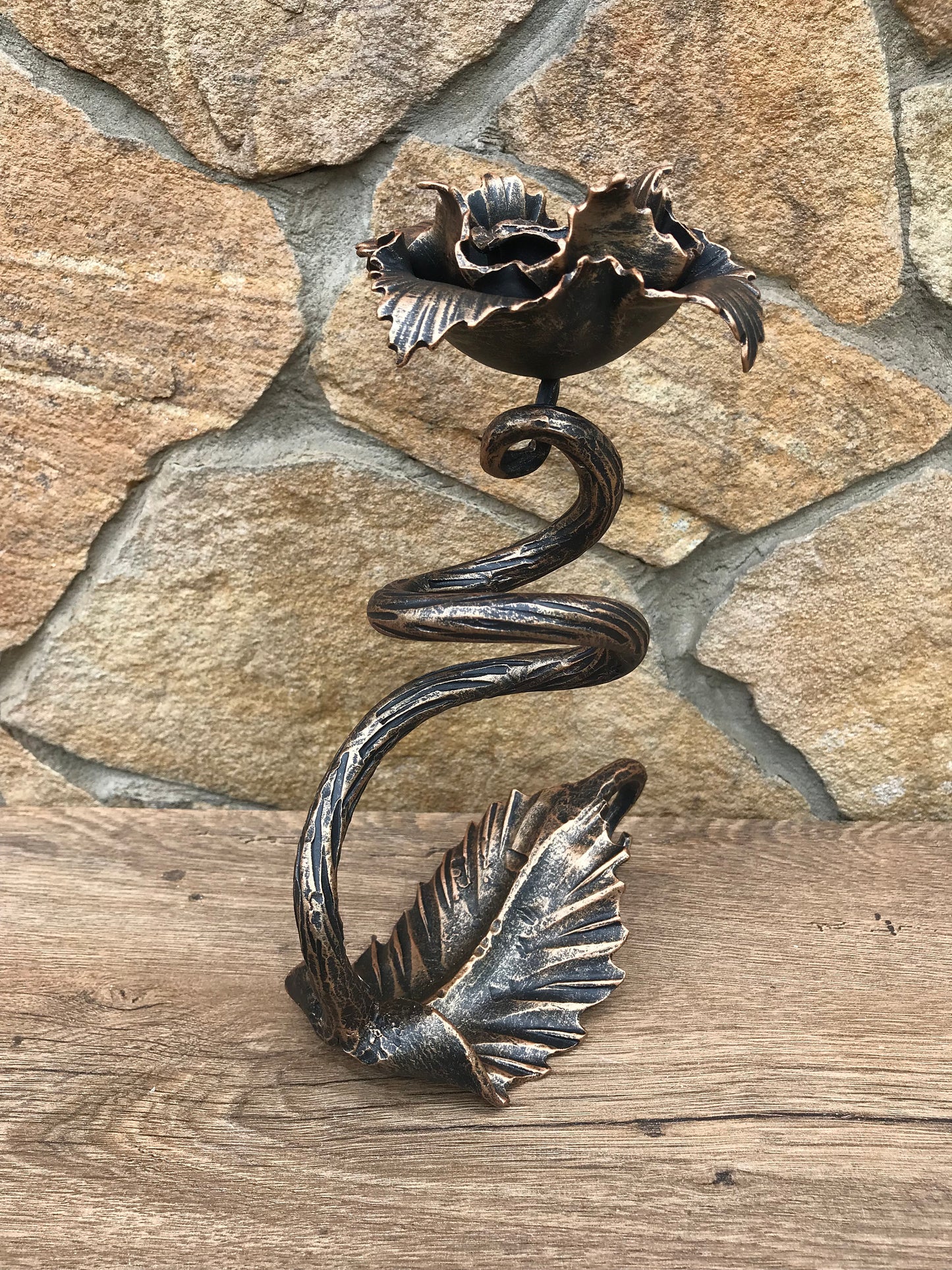 Candle holder, 6th anniversary, Christmas gift, birthday gift, candle stick holder,hand forged candle holder,candlestick holder,candle stand