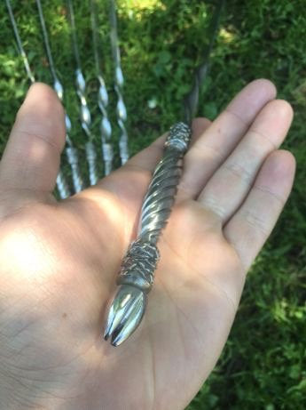 Skewers, 11th anniversary, stainless steel skewers, hoof, horseshoe, steel gift, steel anniversary, grilling gift, barbecue, BBQ, picnic