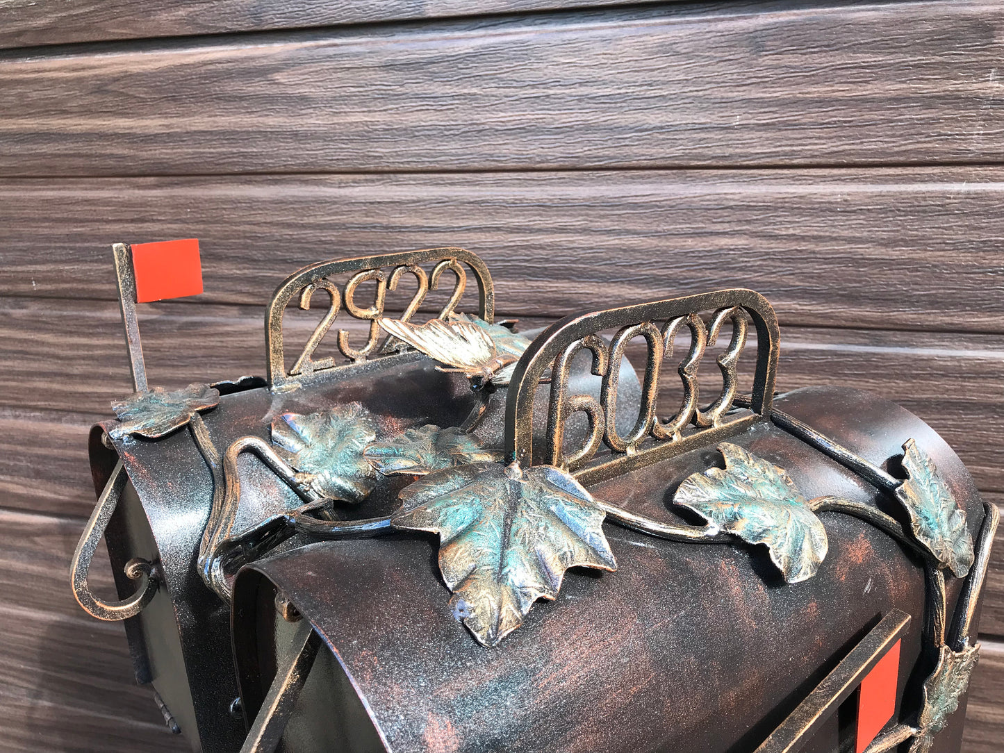 Mailbox post, post box, mailbox, mail box, custom mailbox, iron gift, iron anniversary, outdoor decor, porch decor, butterfly,viking axe,axe