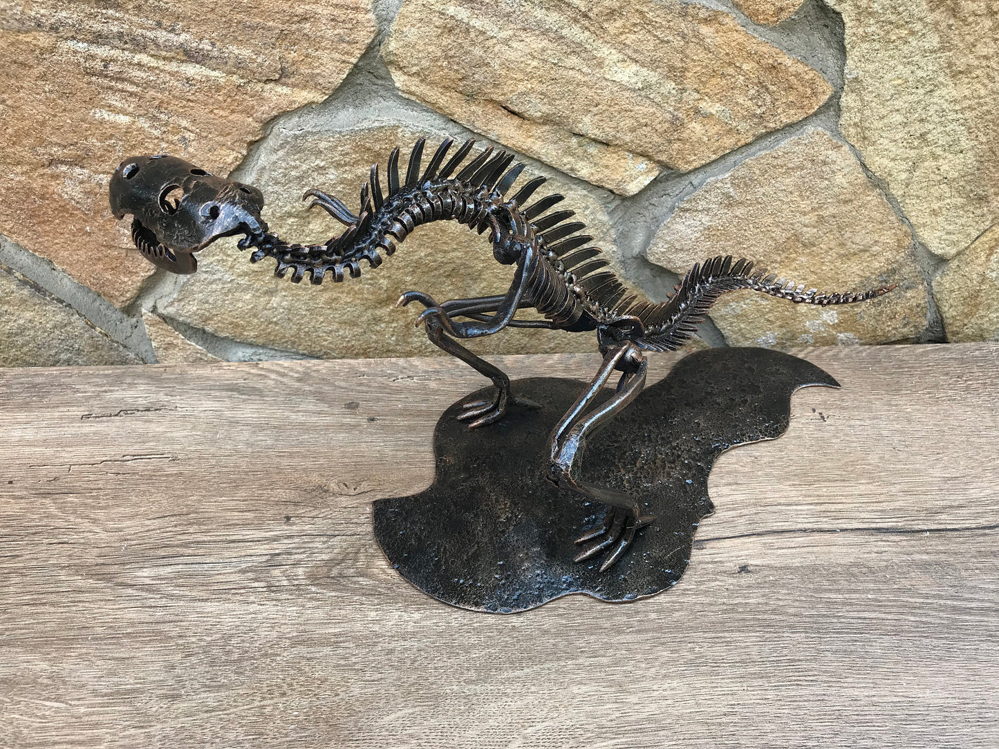 Hand forged dinosaur, dinosaur, tyrannosaurus, t-rex, t rex, dinosaur gift, raptor decor, iron gift, Jurassic Park, reptile, paleontology