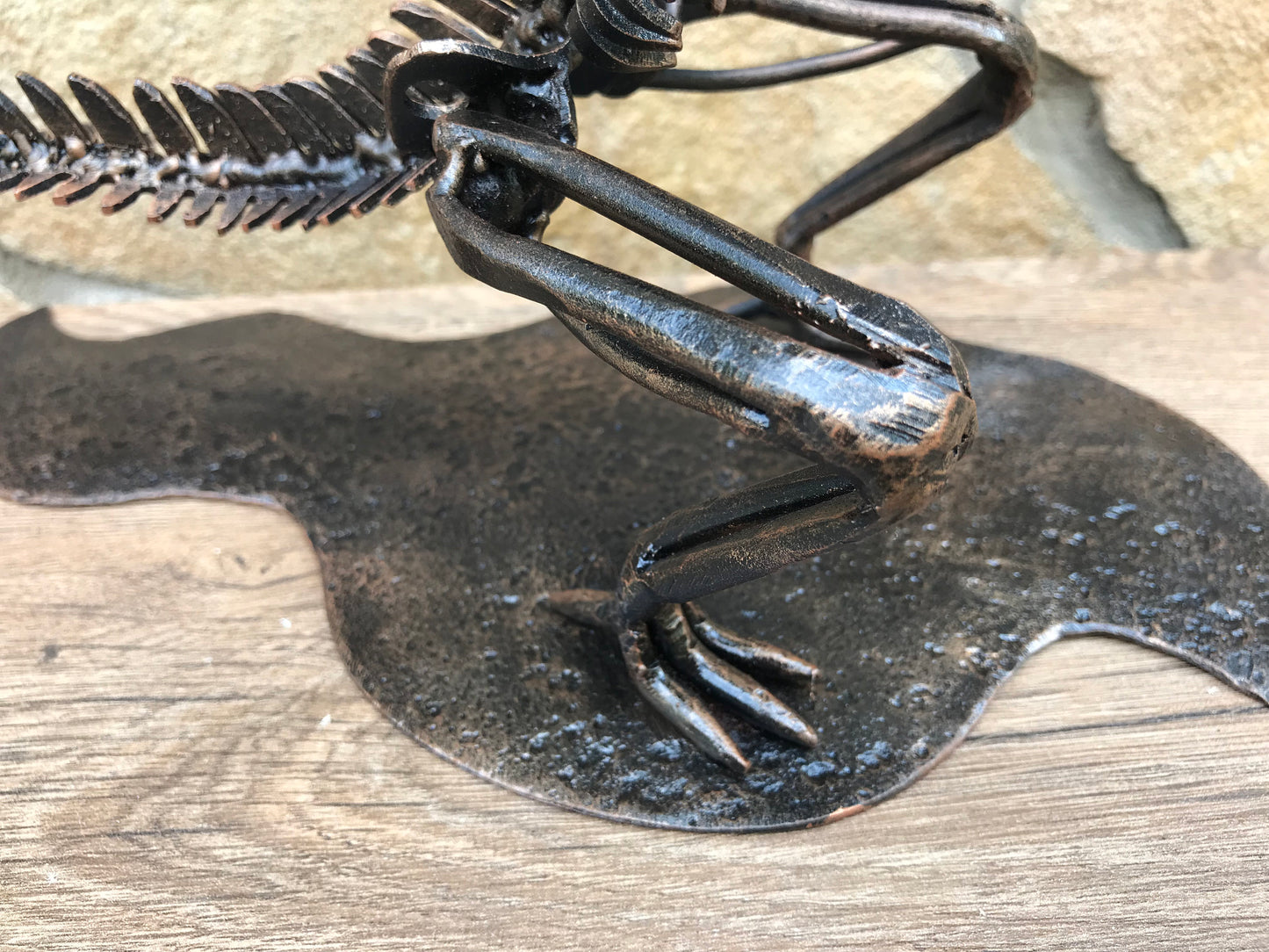 Hand forged dinosaur, dinosaur, tyrannosaurus, t-rex, t rex, dinosaur gift, raptor decor, iron gift, Jurassic Park, reptile, paleontology