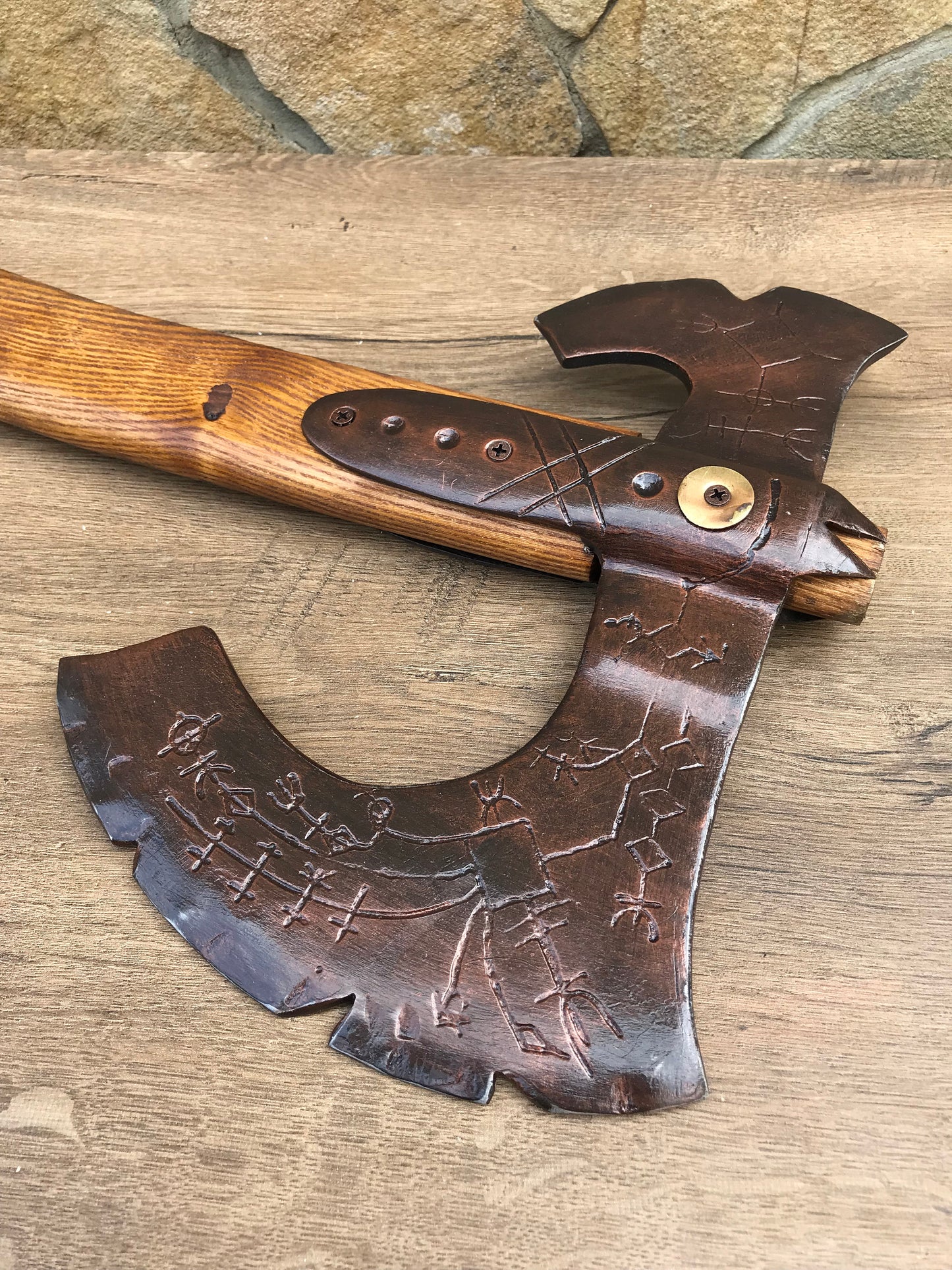 Kratos axe, Leviathan axe, God of War, God of War axe, God of War gift, viking axe, runic axe, cosplay armor, cosplay weapon,collector's axe