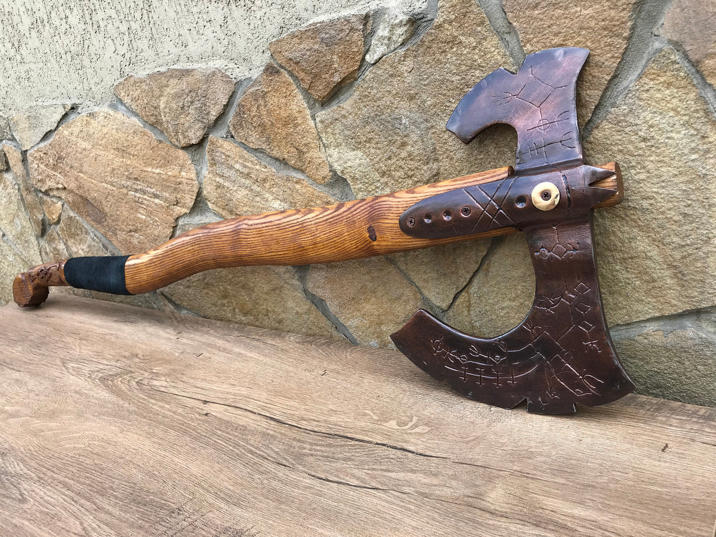 Kratos axe, Leviathan axe, God of War, God of War axe, God of War gift, viking axe, runic axe, cosplay armor, cosplay weapon,collector's axe