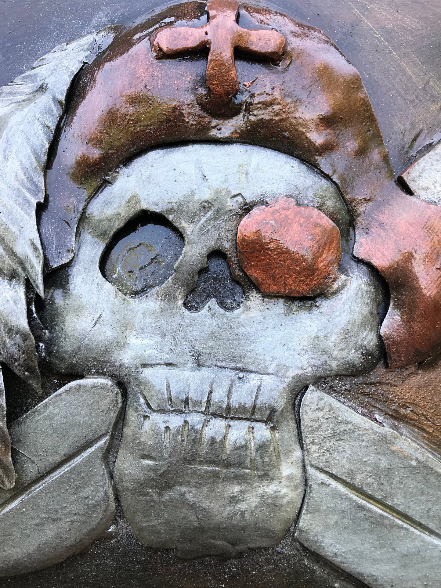 Iron pirate decor, pirate gift, iron pirate, pirate flag, pirate skull,pirate wall art,metal sculpture,iron gifts,treasure map,custom pirate