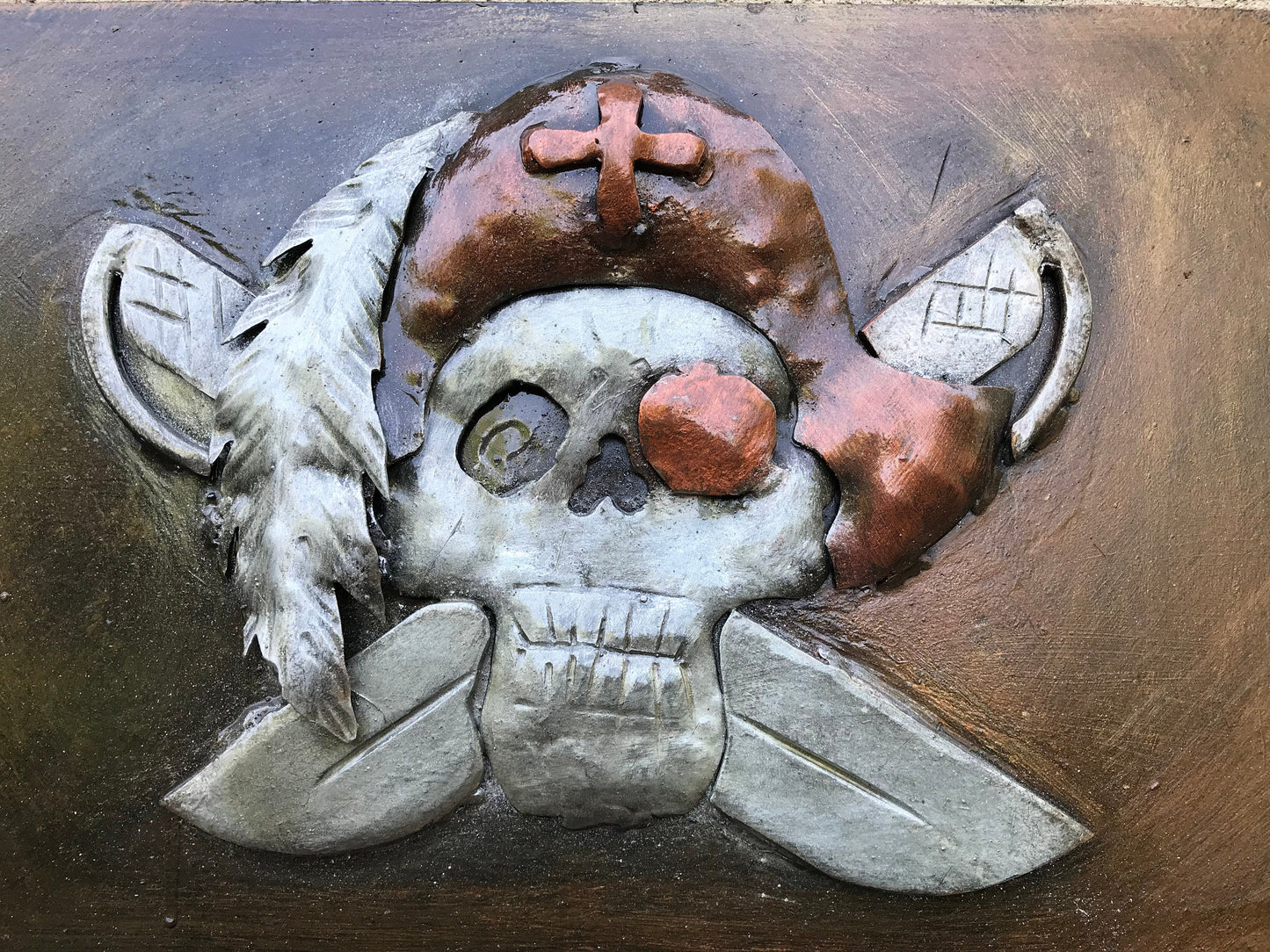 Iron pirate decor, pirate gift, iron pirate, pirate flag, pirate skull,pirate wall art,metal sculpture,iron gifts,treasure map,custom pirate