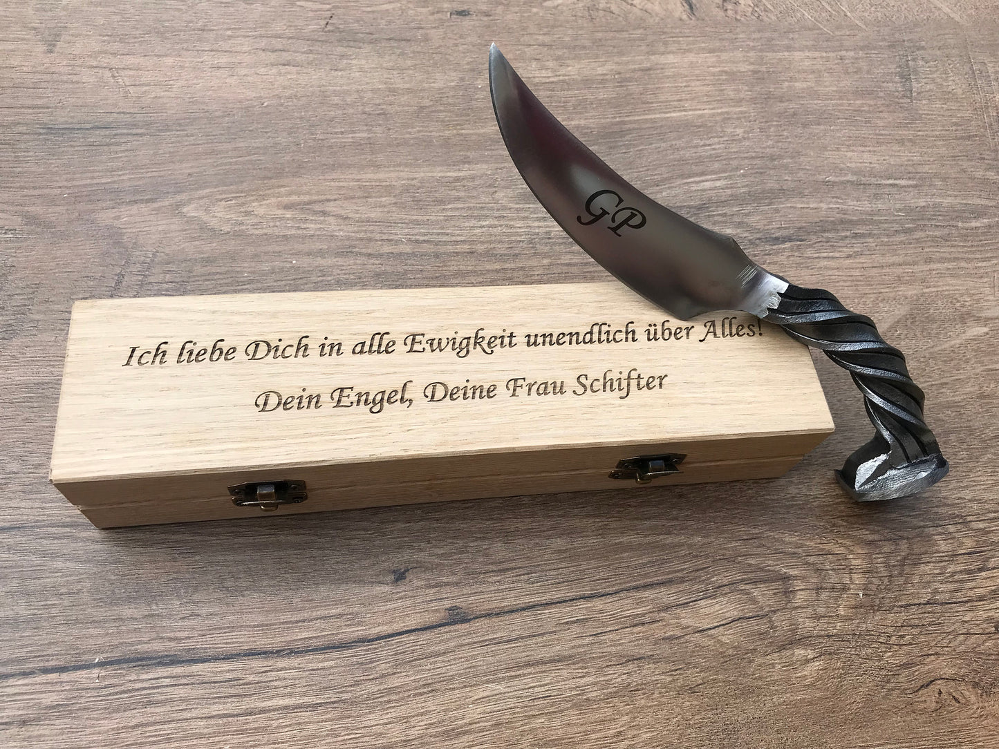 Iron anniversary gift for him, 6 year anniversary, railroad spike knife, 6th anniversary, iron wedding anniversary, iron gift for him,knife