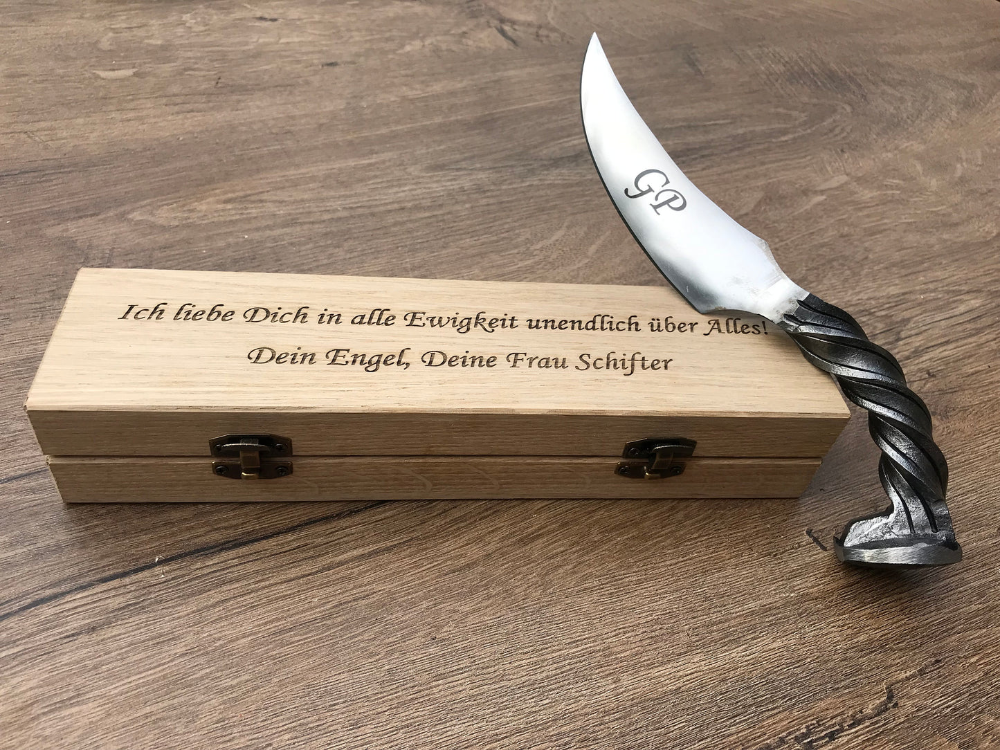 Iron anniversary gift for him, 6 year anniversary, railroad spike knife, 6th anniversary, iron wedding anniversary, iron gift for him,knife