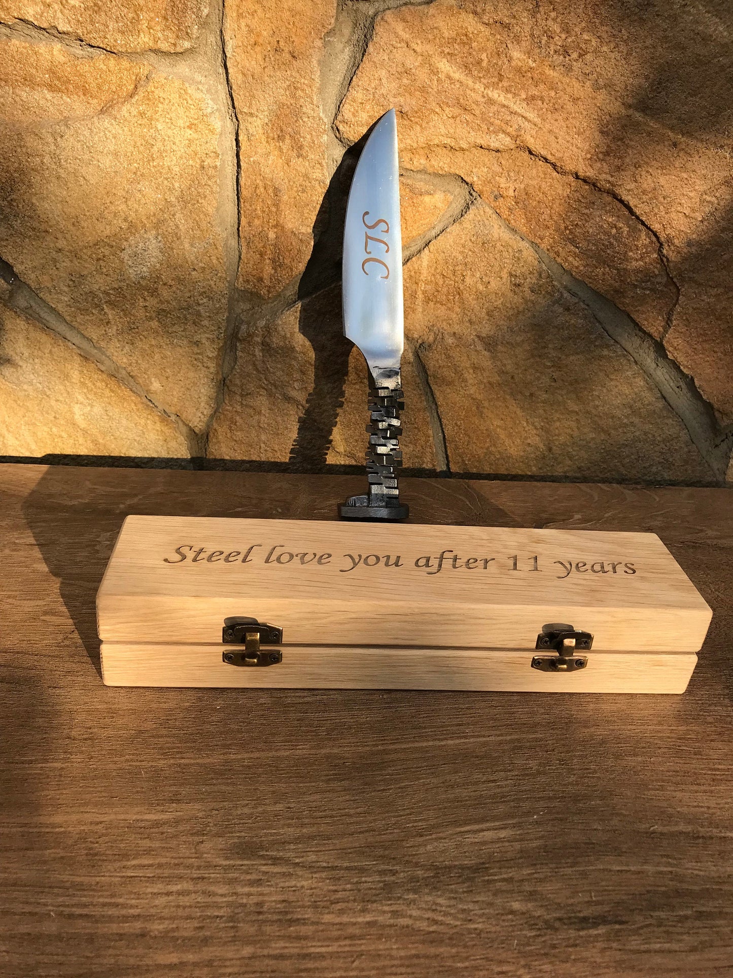11th anniversary, steel gifts for him, engraved steel gift, railroad spike knife, 11th anniversary gift for him, steel jewelry, steel gifts
