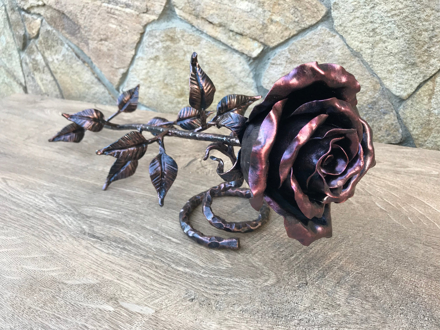 6th anniversary, 6 year anniversary, sixth anniversary, iron anniversary, wedding anniversary, bridesmaid gift, metal rose, iron rose, rose
