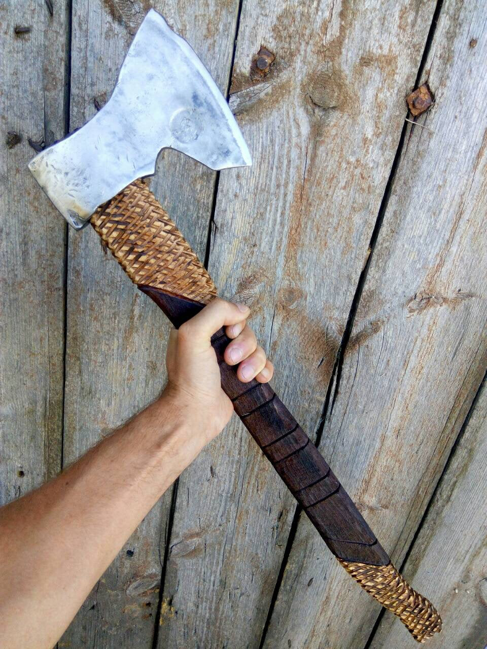 Axe, mens birthday gift, viking axe, tomahawk, throwing axe, best man gift, viking bearded axe, BBQ, wood cutting, wood cutter, wooden gift