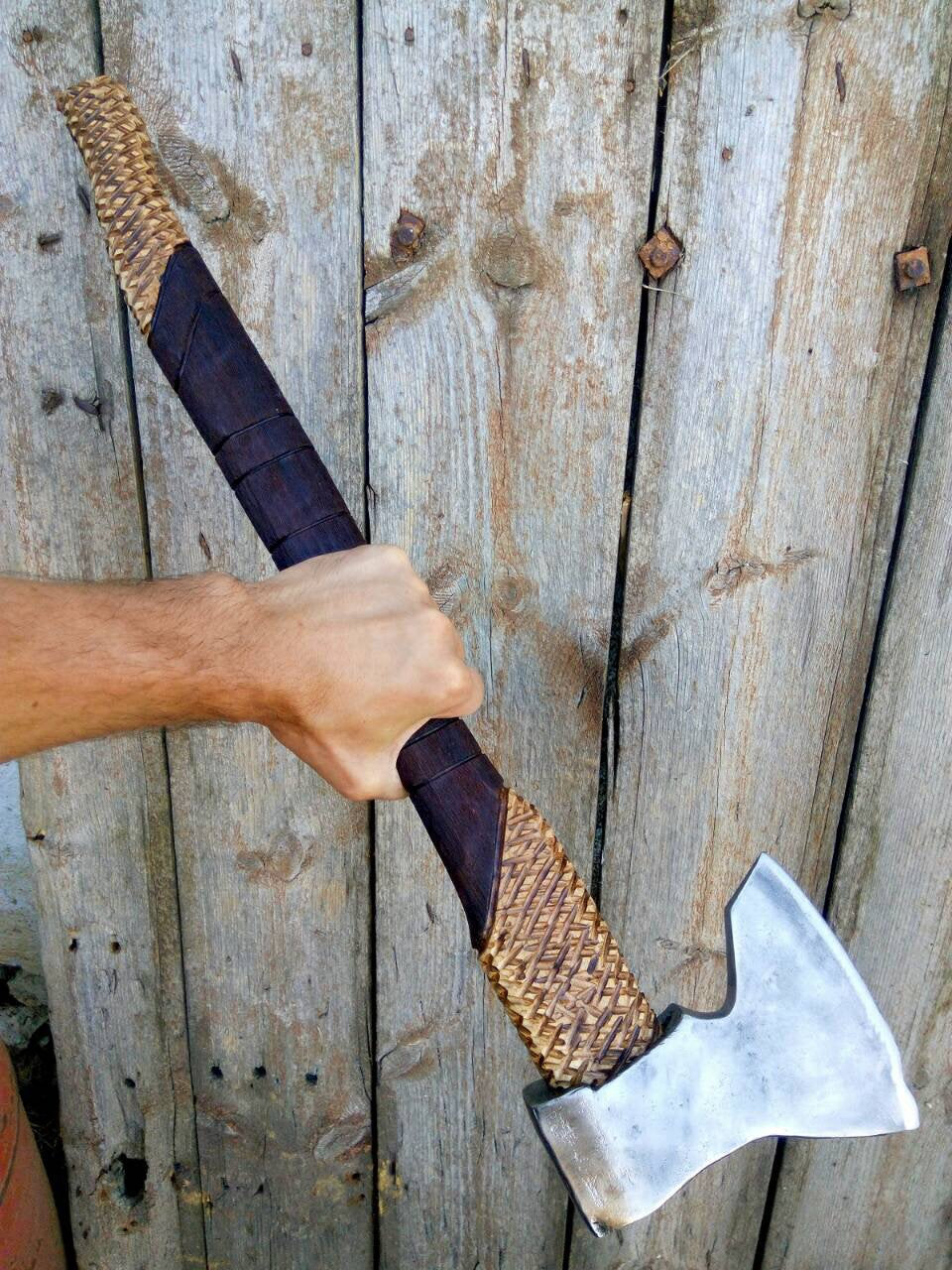 Axe, mens birthday gift, viking axe, tomahawk, throwing axe, best man gift, viking bearded axe, BBQ, wood cutting, wood cutter, wooden gift