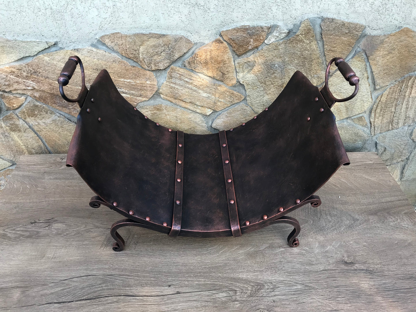 Medieval tools, firewood holder, ancient decor, ancient art, medieval decor, medieval gift, firewood rack, log storage, medieval fireplace