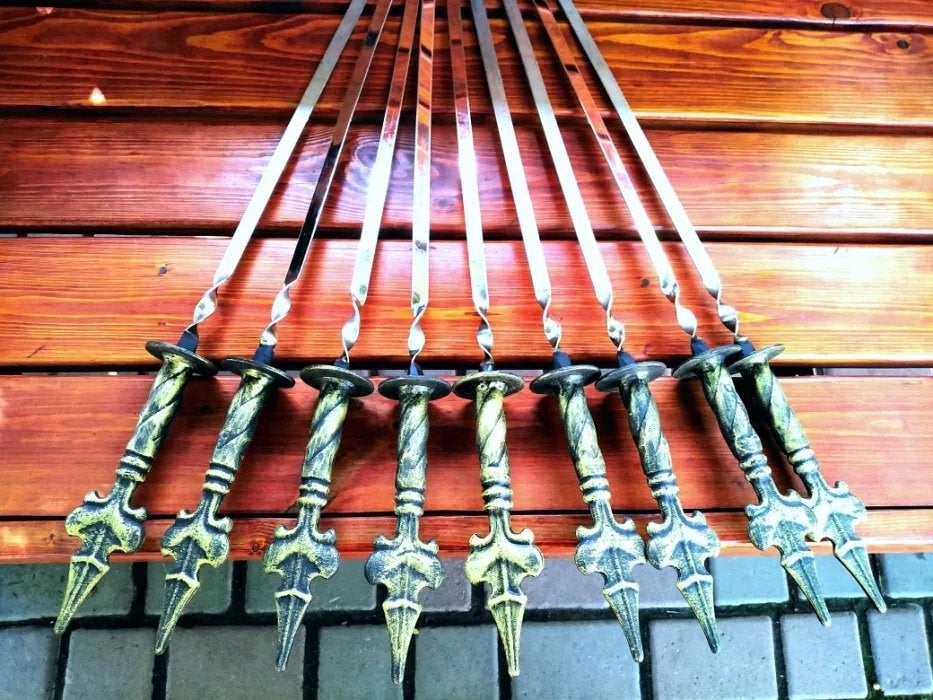 Skewers, kebab, kabob, kabob skewers, kebab skewers, kabob grill, kebab grill, shish kebab, BBQ tools, grill skewers,grilling gift,Christmas