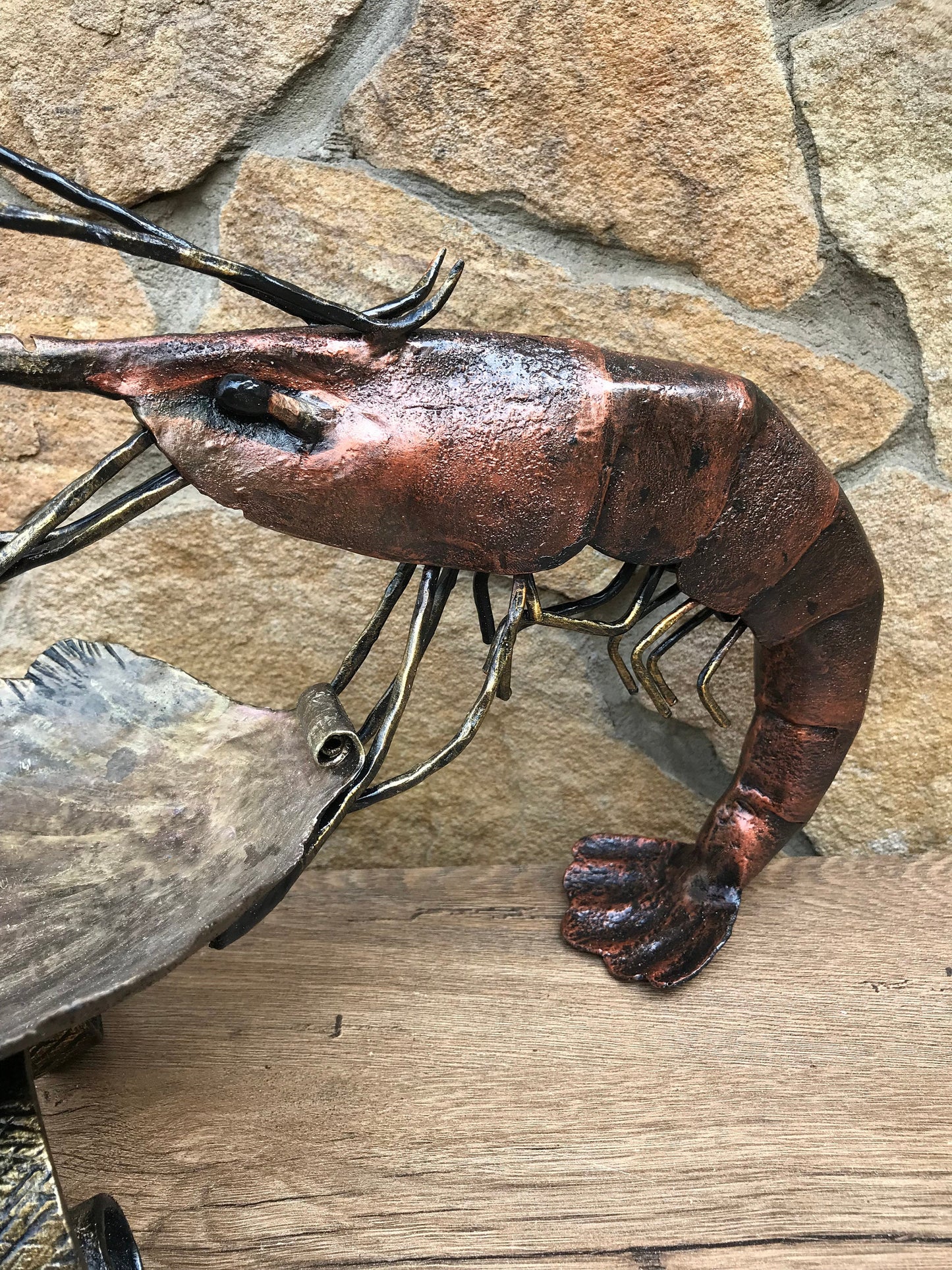 Ashtray, ash tray, iron anniversary gift for him, iron anniversary gift for her, iron gifts, iron gift, cigar ashtray,gift for smoker,shrimp