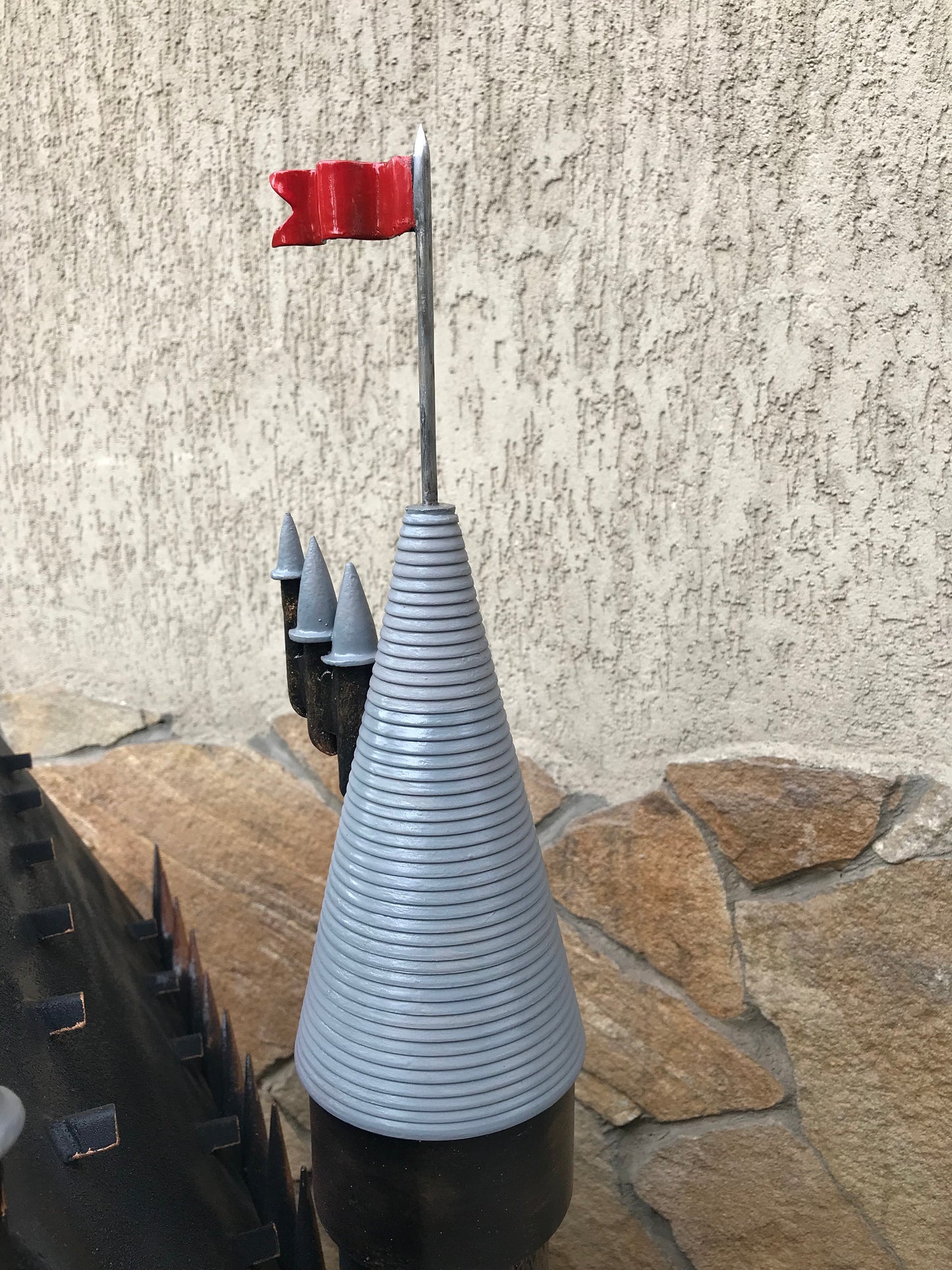 Castle mailbox, post box, custom mailbox, mailbox post, wedding card box, Gothic, castle, medieval castle, castle decor, mail box, postbox