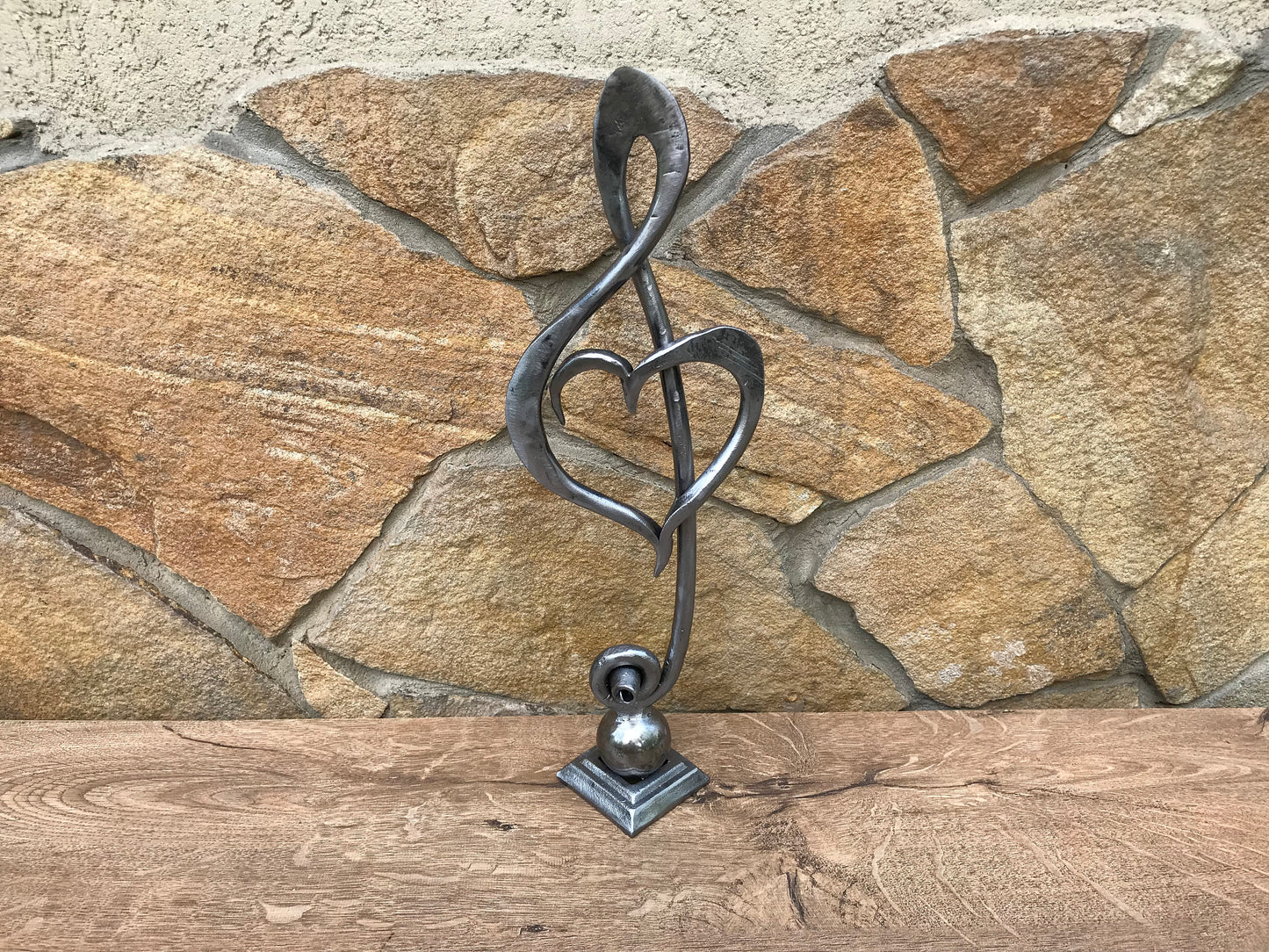 Treble clef, iron music note, 6th anniversary, iron anniversary, iron treble clef, music note, music symbol, engagement gift, music gift