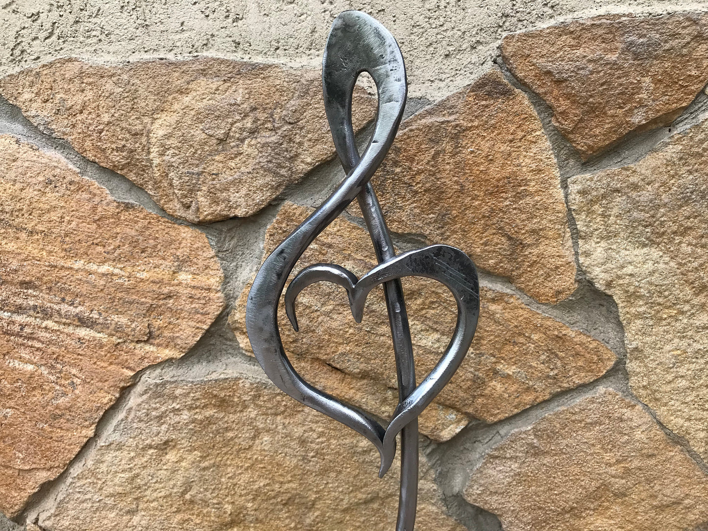 Treble clef, iron music note, 6th anniversary, iron anniversary, iron treble clef, music note, music symbol, engagement gift, music gift