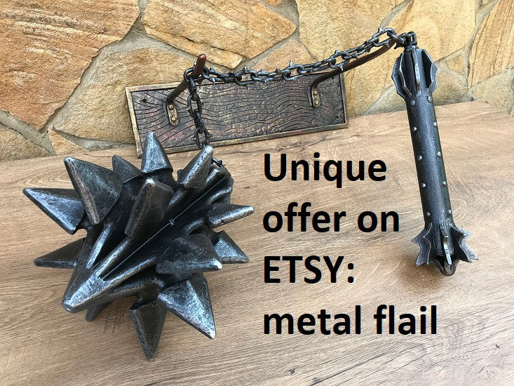 Witch King of Angmar’s flail, hand forged flail, King Angmars flail,King of Angmar, Nazgul mace, chain flail,flail weapon