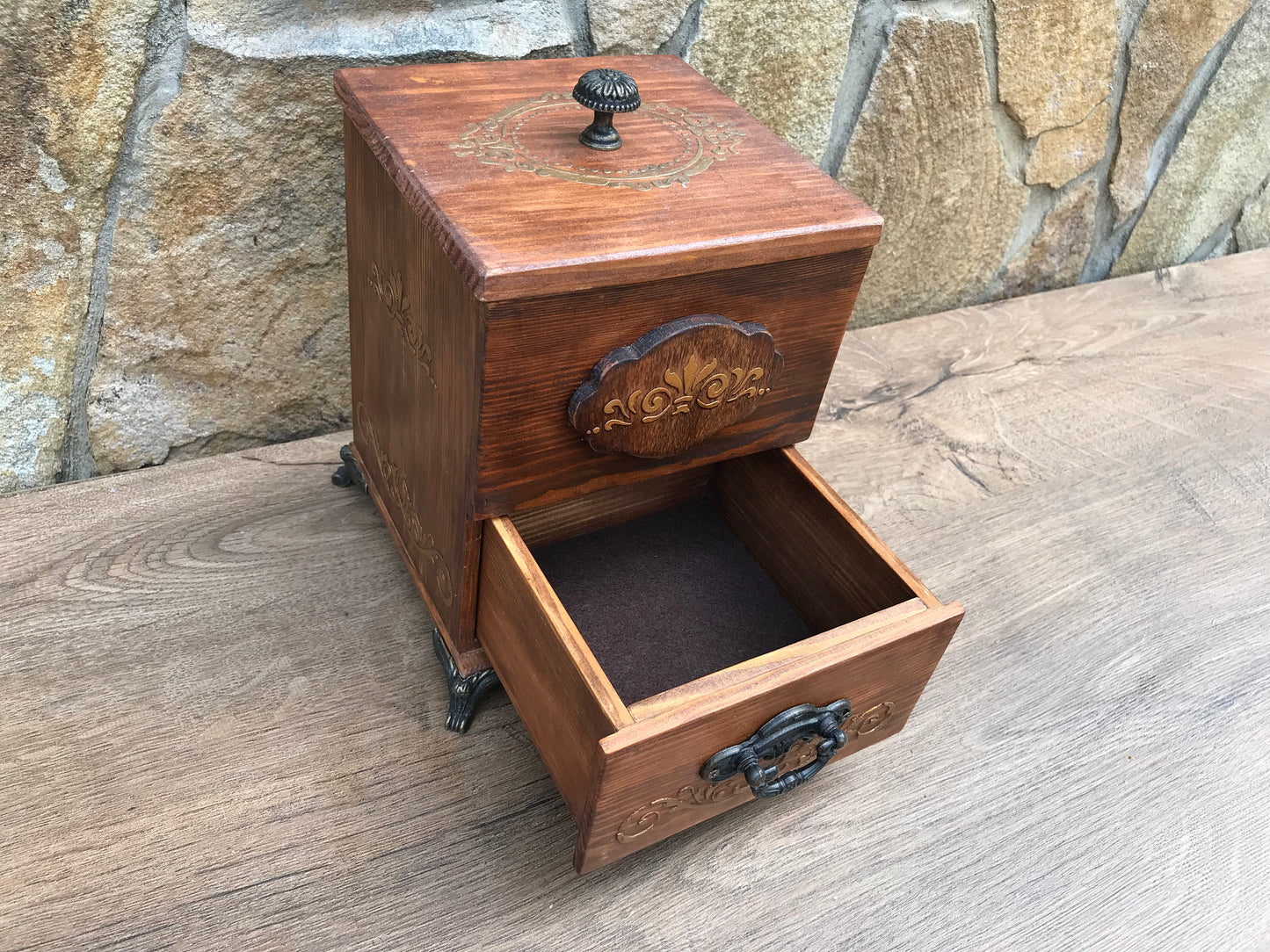 Wooden gift, jewelry box, jewelry storage, jewelry casket, vintage casket, wooden casket,wooden anniversary,5th anniversary,chest of drawers