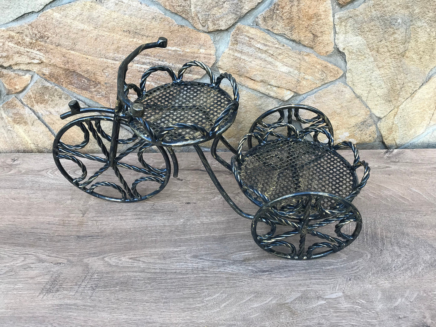 Hand forged plant stand, outdoor gardening, planters & pots, outdoor planters, indoor planters, plant stand, iron gift for her, flower pot