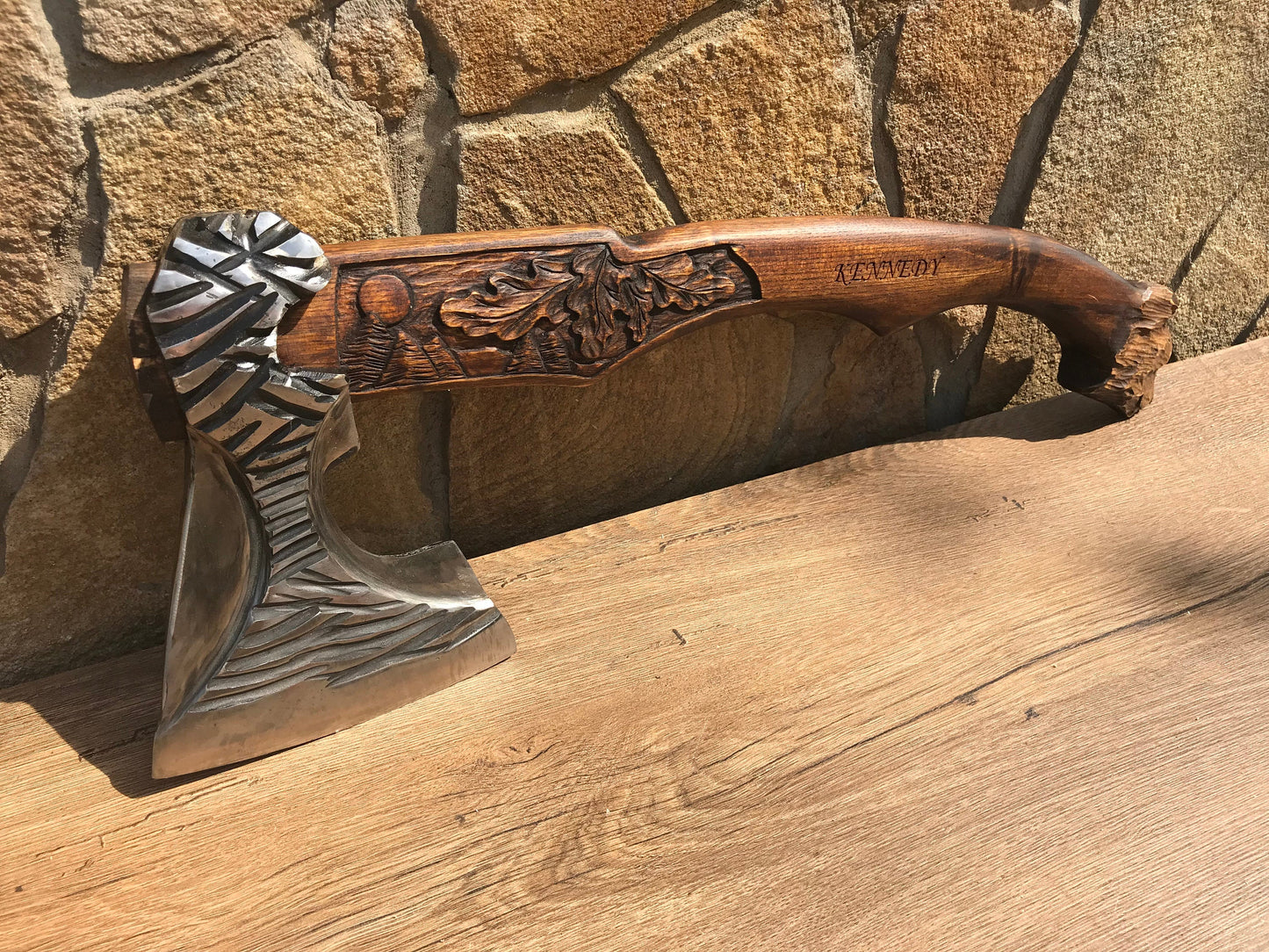 Personalized axe, axe gift, mens birthday gift, mens gift, viking axe, gifts for men, manly iron gifts, bear head, bear decor, carved bear