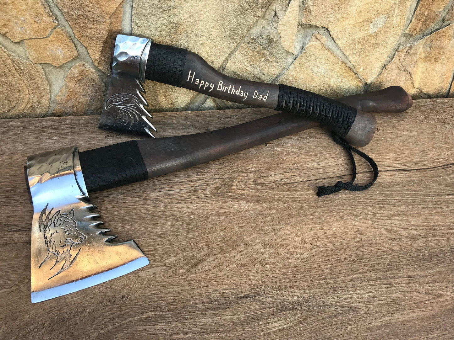 Axe, his birthday gift, 6th anniversary, gift for dad, 11th anniversary, gift for men, Christmas gift,viking axe,Fathers day gift,wolf,eagle