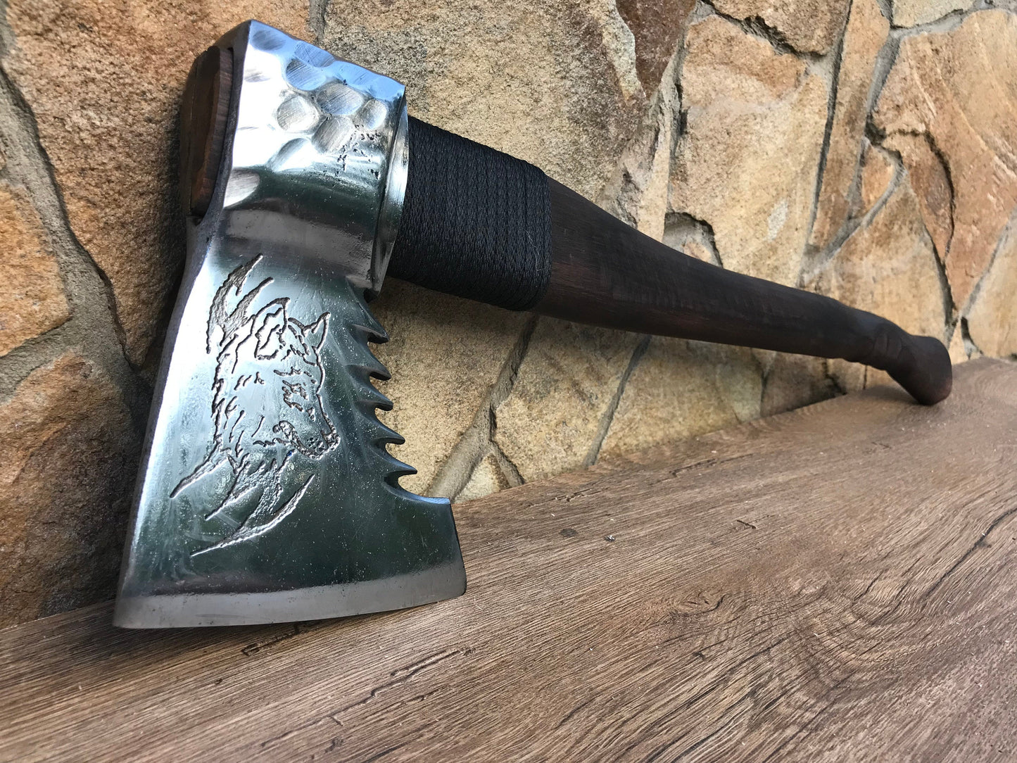 Axe, his birthday gift, 6th anniversary, gift for dad, 11th anniversary, gift for men, Christmas gift,viking axe,Fathers day gift,wolf,eagle
