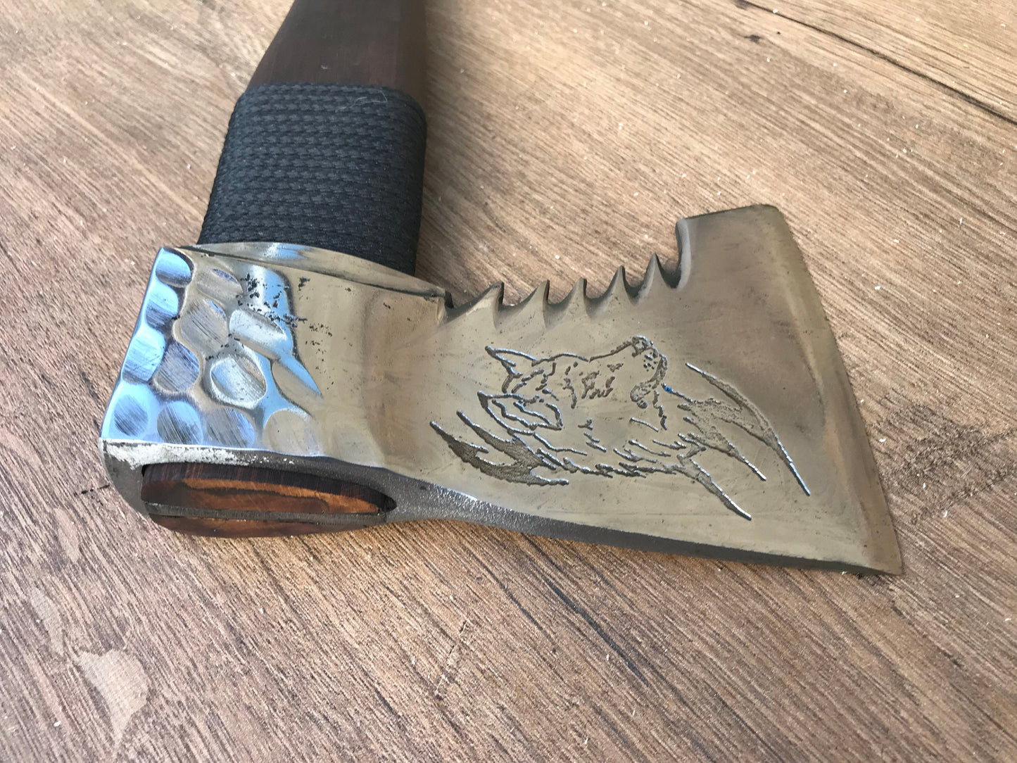 Personalized axe, leather sheath, viking axe, wolf, mens tools, handyman gifts, wolf decor, tools, gifts for men, gifts for dad,etched image