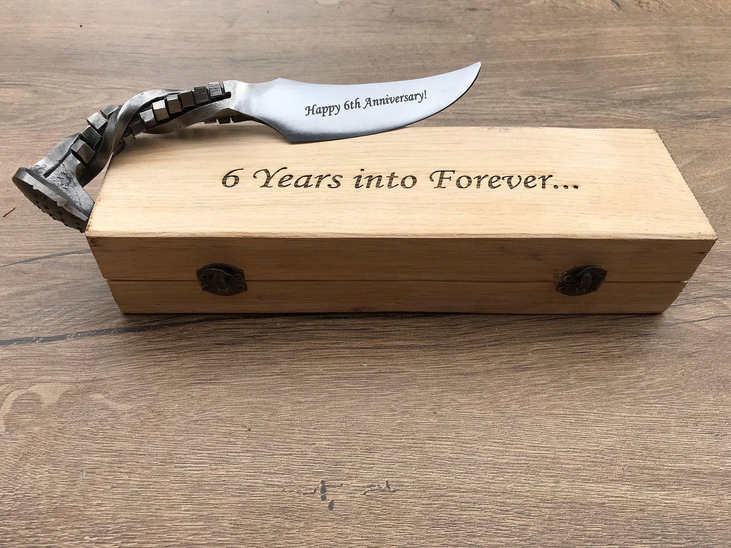 6th anniversary, 6 year anniversary, railroad spike knife, 6th anniversary gift for him, iron gift for him, iron anniversary gift for him