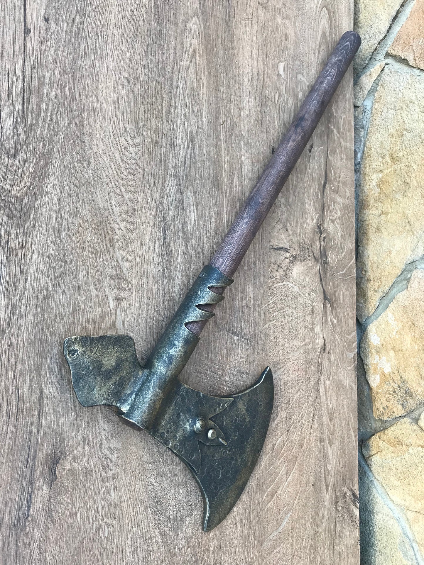 Viking axe, replica weapons, replica armor, replica axe, medieval axe, axe, combat axe, SCA axe, LARP axe, crusader axe, Middle Ages axe