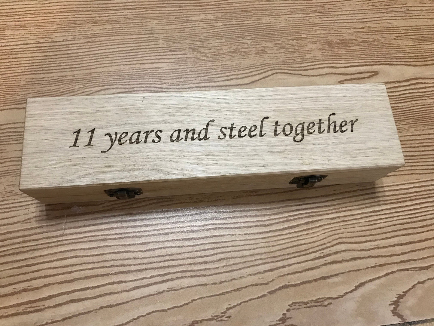 Steel gifts for him -11th anniversary, engraved steel gift, railroad spike knife, 11th anniversary gift for him, steel jewelry, steel gifts