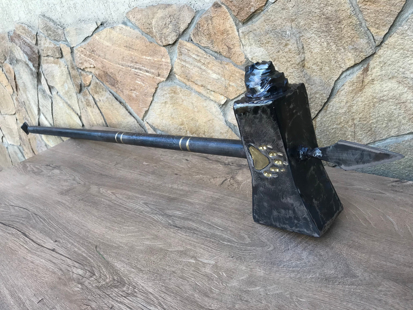 Decorative hammer, hammer, cosplay weapon, cosplay armor, viking hammer, viking axe, customized hammer, iron anniversary gift,tools,dad gift