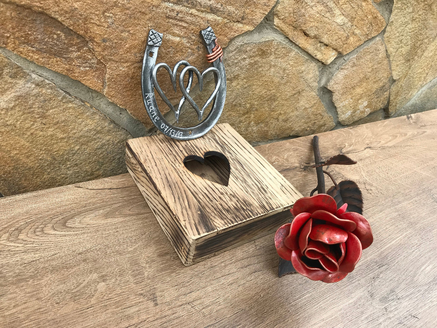 Iron gift for her, iron anniversary, 6th anniversary gift, iron gift, 6th anniversary gift for her,iron rose,iron horseshoe,anniversary gift