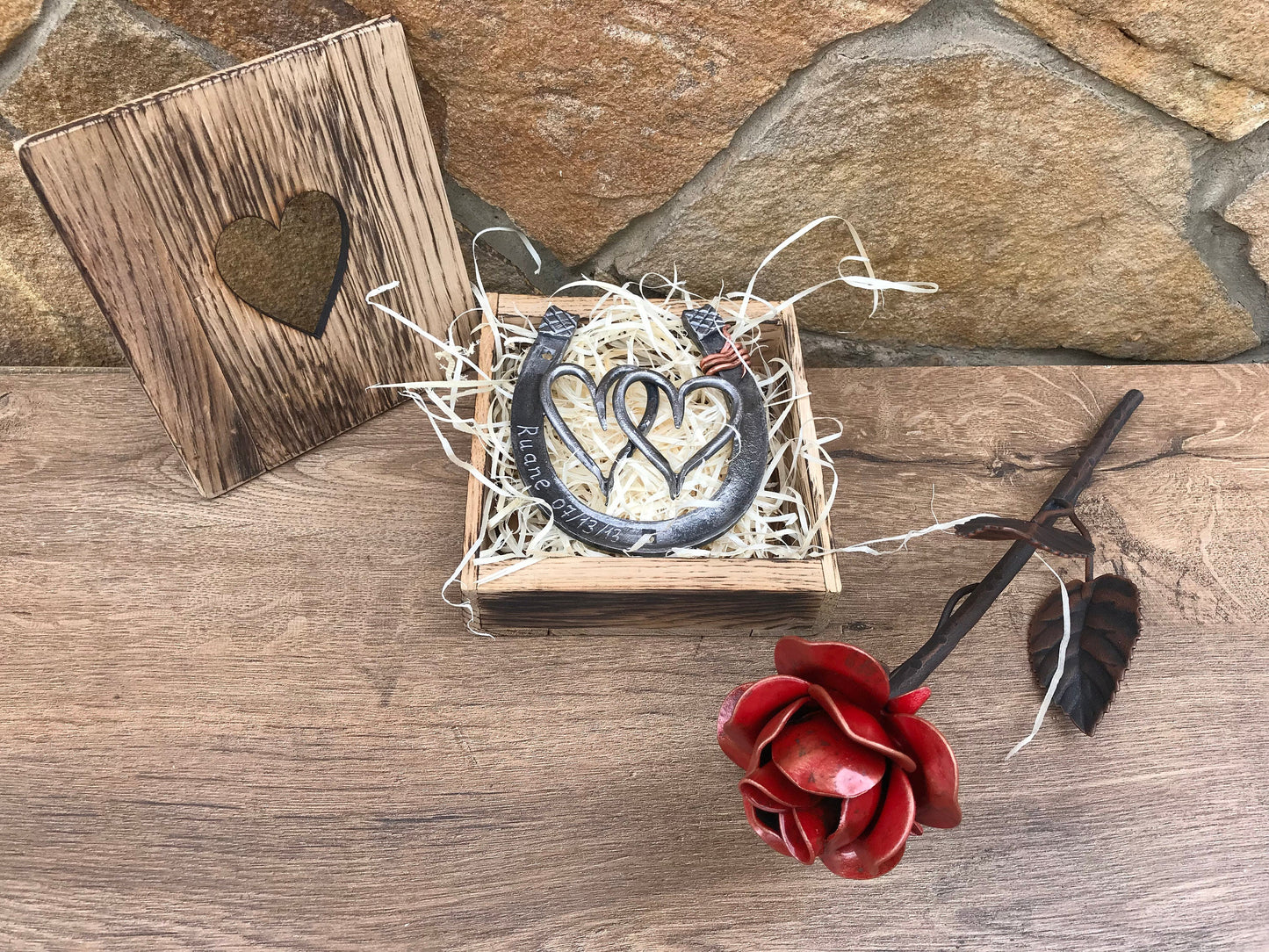 Iron gift for her, iron anniversary, 6th anniversary gift, iron gift, 6th anniversary gift for her,iron rose,iron horseshoe,anniversary gift
