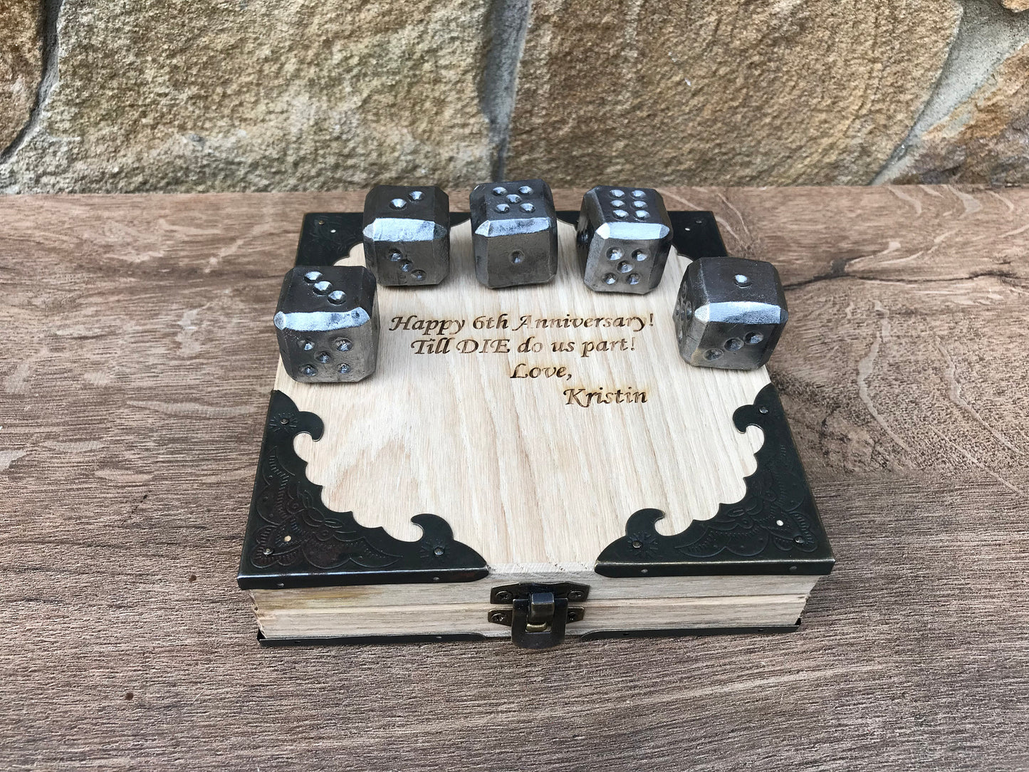 6th anniversary, iron anniversary, iron dices, iron gift, tabletop game, yahtzee, yardzee, iron wedding, iron anniversary gift, dices,gaming