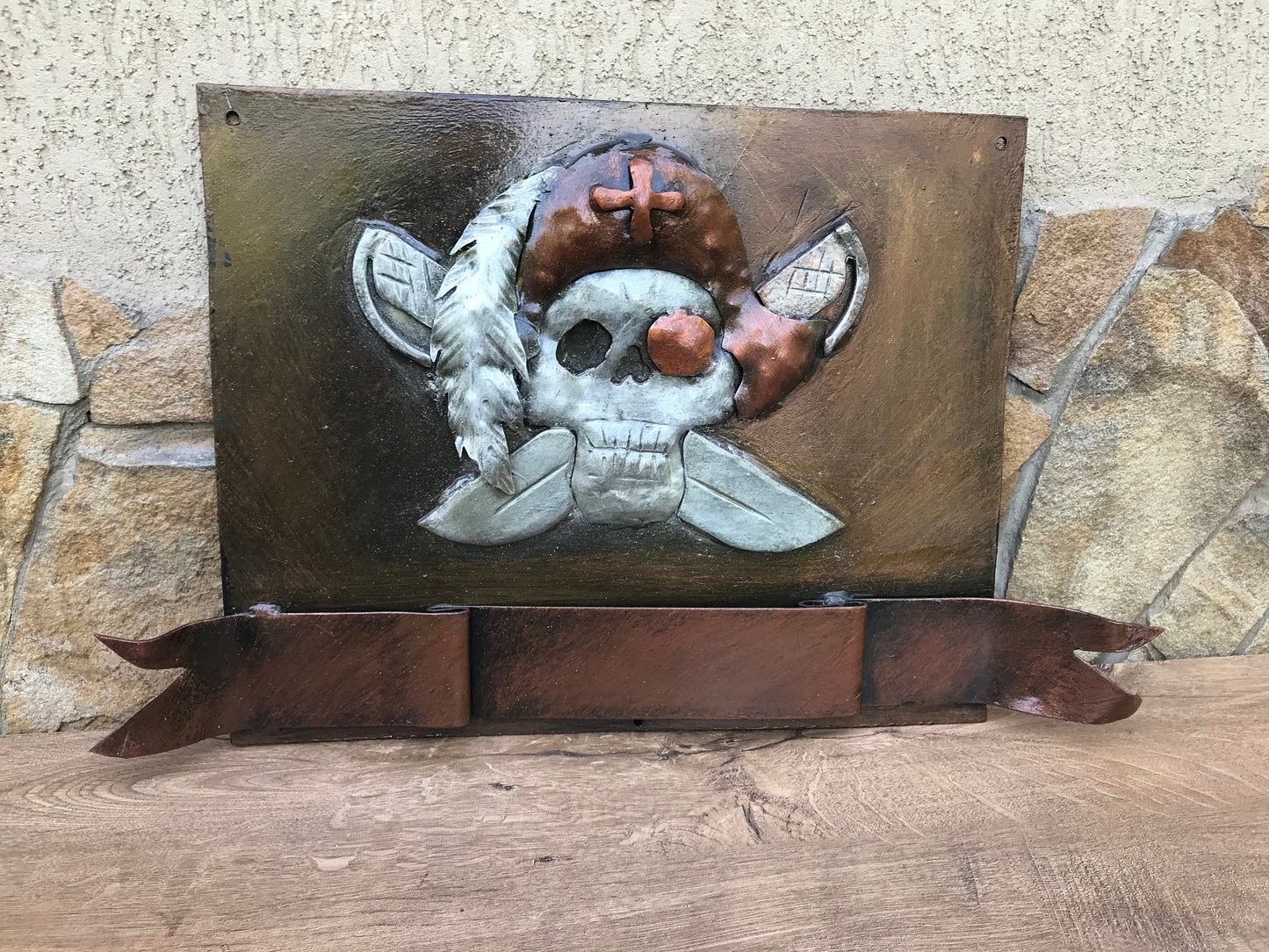Iron pirate decor, pirate gift, iron pirate, pirate flag, pirate skull,pirate wall art,metal sculpture,iron gifts,treasure map,custom pirate