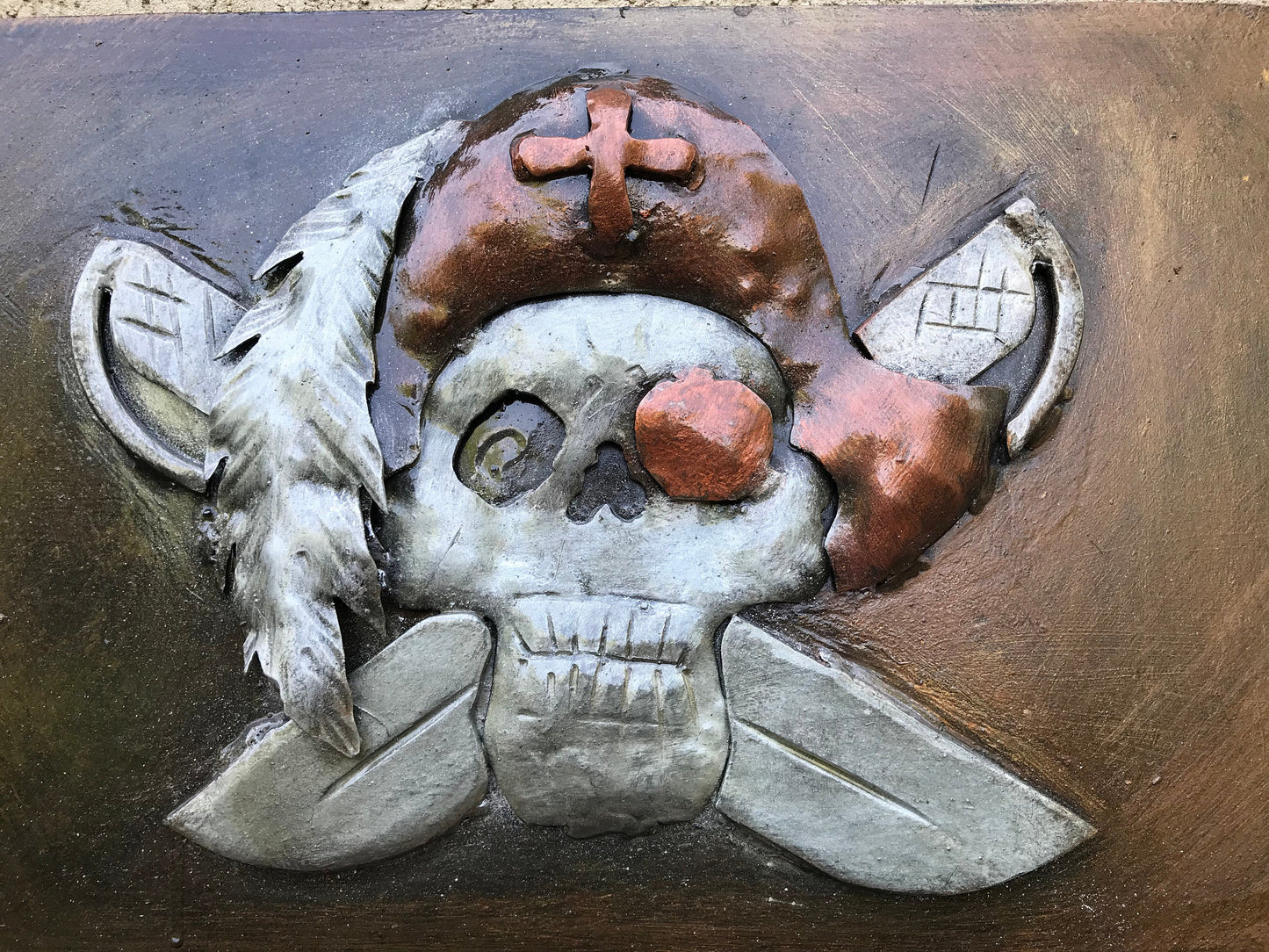 Iron pirate decor, pirate gift, iron pirate, pirate flag, pirate skull,pirate wall art,metal sculpture,iron gifts,treasure map,custom pirate