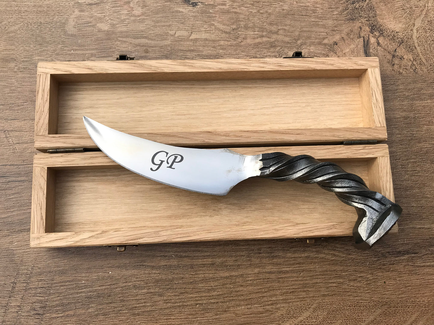 Iron anniversary gift for him, 6 year anniversary, railroad spike knife, 6th anniversary, iron wedding anniversary, iron gift for him,knife